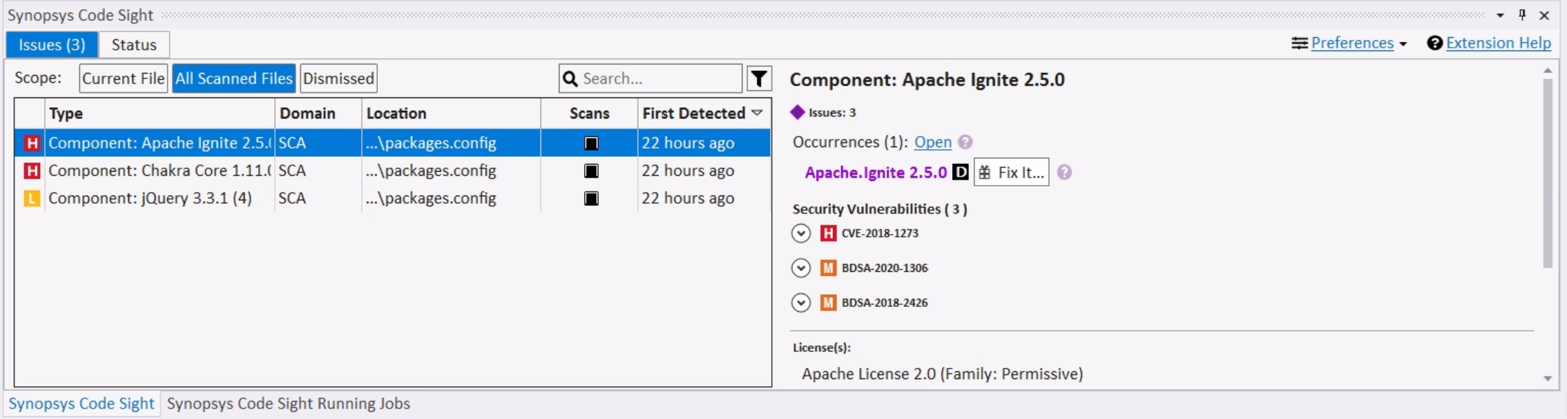 Visual Studio: Remediation with the NuGet package manager