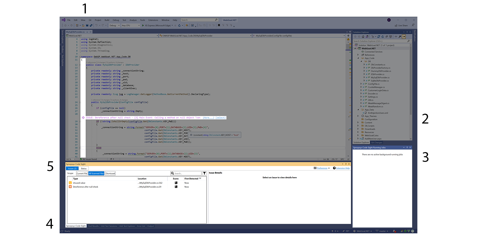 Code Sight within Visual Studio